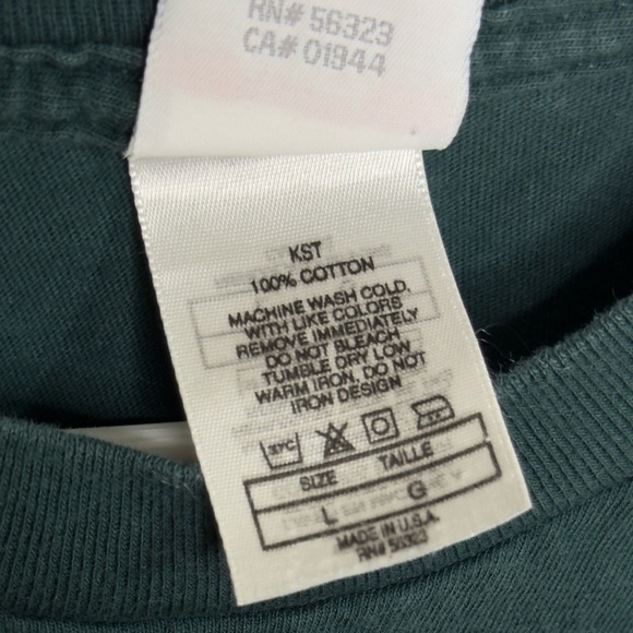 Vintage Nike Air Grey Tag 90s Vintage Forest Green Single Stitch T Shirt - Picture 4 of 4